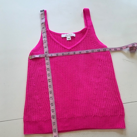 LILLY PULITZER BRISTOW TANK SWEATER PASSION FRUIT PINK - Picture 3 of 11